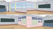 S高校一般教室ステージ【MMDステージ配布あり】