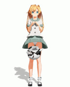 敵艦載機に絡まれる阿武隈【gif】