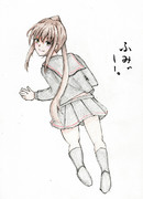 文月さんとお絵描き練習３