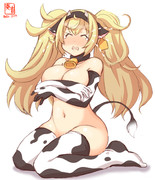 わんどろ牛柄ビキニの上下が迷子になったガンビー