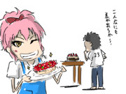 【いちごタルトと】仲睦まじいようで何より【溢れカスタードタルト】