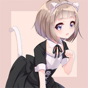 猫耳メイドなうちの子