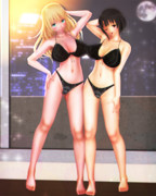 【ドキドキ水着シリーズ】黒ビキニを着てみたの…♡