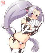 わんどろ牛柄ビキニの姫様