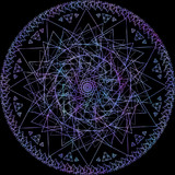 幾何学模様の素材【5-色付き】