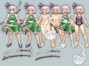 【動画とか】妖夢の立ち絵素材【支援】