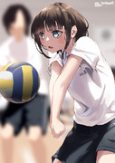 バレーボール ニコニコ静画 イラスト