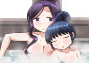 桜さんとリンちゃんの湯けむり温泉