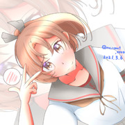 表情が硬いよ敷波ィ！