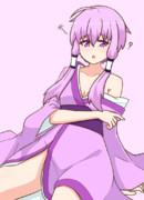 寝起きの着物ゆかりさん