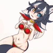 い…いいビキニアーマーをもらったから…////