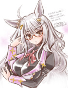 ビワハヤヒデさんのラフを描いてみた。