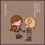 大井っちと阿武隈っちとフレンチクルーラー