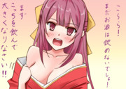 お酒に手を出そうとする年端もいかない候補生を叱る神風ママン