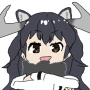 春休みで画力磨く四日目　ヘラジカ仁王立ち