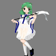 スカートを履き忘れた早苗さん