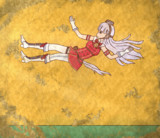 【壁画】ドロップキック