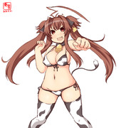 わんどろウシ柄ビキニのクマー