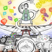 【何とか暇をつぶしたい】10周年おめでとうございます【祝絵】