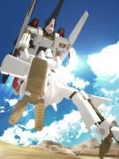 【MMDエルガイム】エルガイム (1/144箱絵っぽい)ポーズとカメラの練習