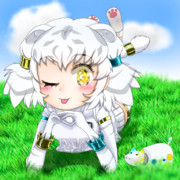 くつろぐビャッコ様