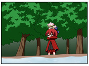 お寺の前のヤマビコさん　・３０日目