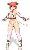 【MMDモデル配布】ぽじお式牛娘