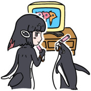 画面の前から世界ペンギンの日