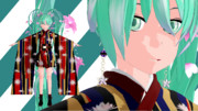 【MMD】ミクさん和モダン衣装【モデル配布】