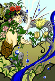 青い水