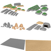 きかんしゃトーマス用 岩・岸・砂利アクセサリー