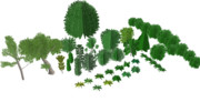 きかんしゃトーマス用 樹木&低木アクセサリー ver.2