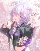 猫又おかゆ ニコニコ静画 イラスト