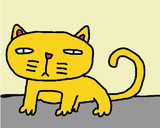 ぶすねこを描いてみた