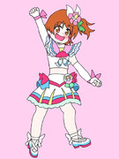 キュアサマーのコスプレをしたひなたちゃん