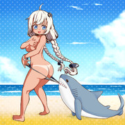 日焼けあかりちゃん＆ＩＫＥＡのサメ