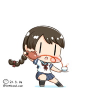 浦波　艦これワンドロ　210514