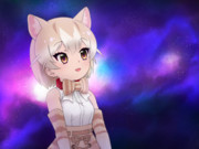 あさっての方向見てるイエネコちゃん