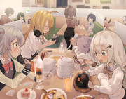 奢ると言った手前、引くに引けないゆかりさんと、容赦無しの後輩。