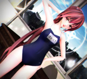 【海冥さんのドキドキ水着シリーズ】ほおづきお姉さんのスク水…♡