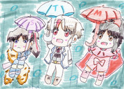 傘持って繰り出そう！