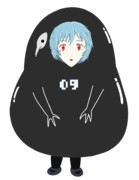 サキエルの着ぐるみを着た黒波