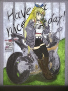 ＜支援切り絵＞　Have a nice day！