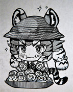 【切り絵】アムールトラ【漫画版けものフレンズ２】