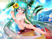 【ちびミクちゃん萌えリンク】足裏さんを 見て～っ♡