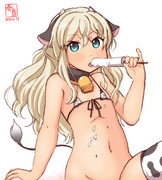 わんどろ牛柄ﾋﾞｷﾆのｸﾞﾚｶｰﾚﾁｬﾝｱｯｱｯ…