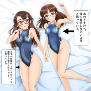 秋月律子さんと奥山沙織さんの健全な共演を描きました。