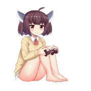 東北きりたん動画GIF素材（制服）