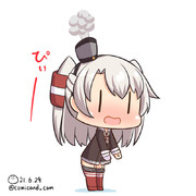 天津風　艦これワンドロ　210629