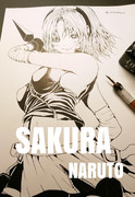 春野 サクラ - ナルト / Sakura - NARUTO【線画】完成イラスト過去作2020
